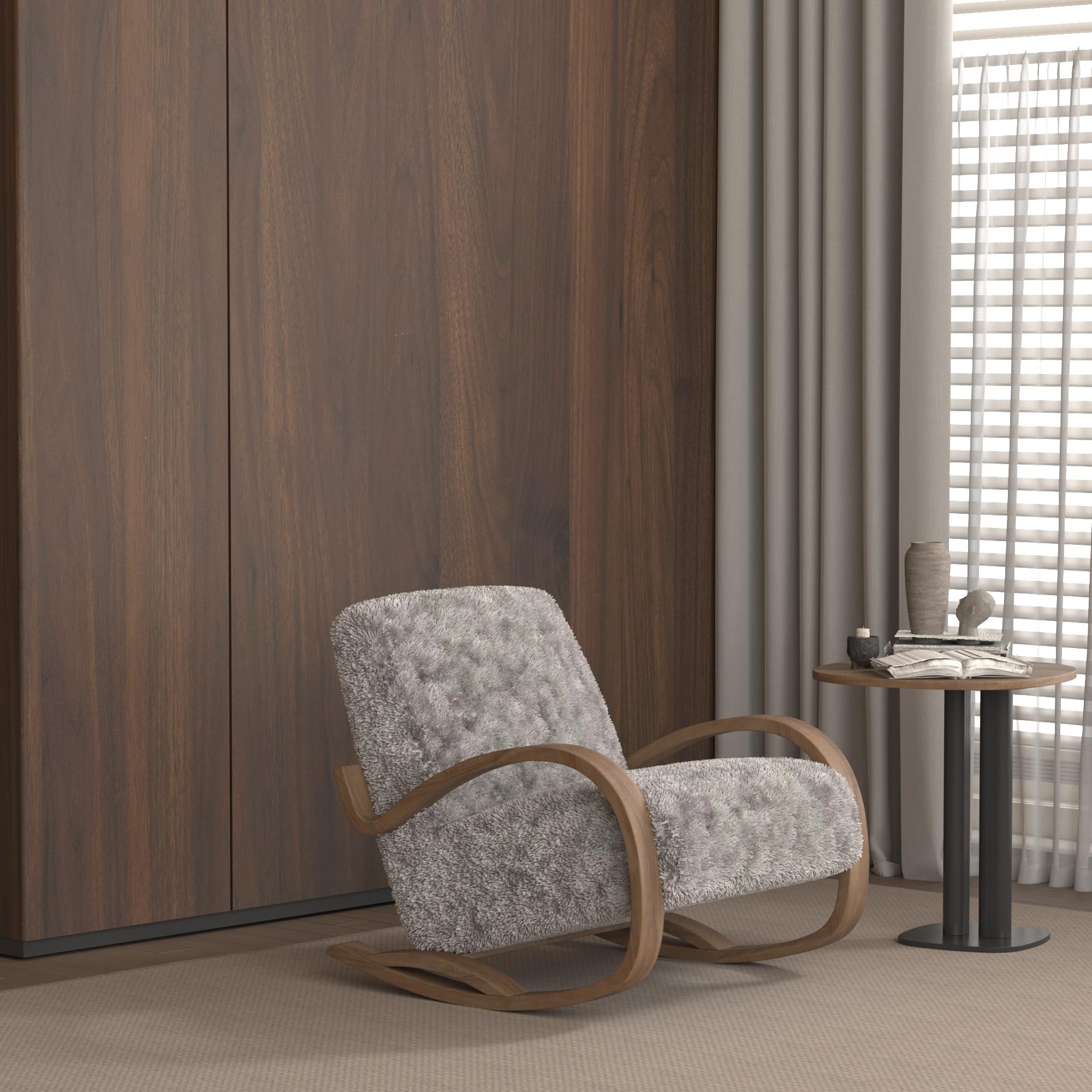 BOMENG Walnut Wood Contact Paper Roll Thick Brown Textured Wood Grain Peel and Stick Wallpaper Self Adhesive Vinyl Film Removabl